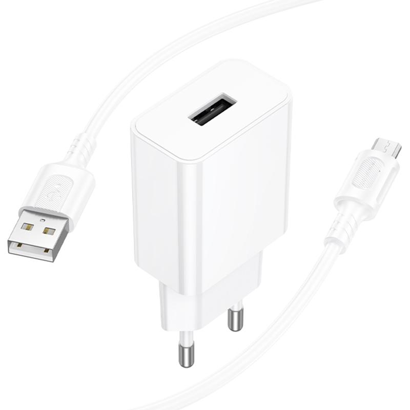 СЗУ Borofone BA110A Lemi 7.5W (1USB-A) + кабель USB to MicroUSB