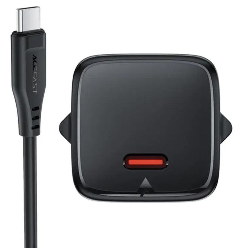 СЗУ Acefast A118 PD30W GaN (1USB-C) + кабель Type-C to Lightning