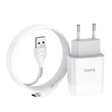 СЗУ Hoco C73A (2USB/2.4A) + Type-C