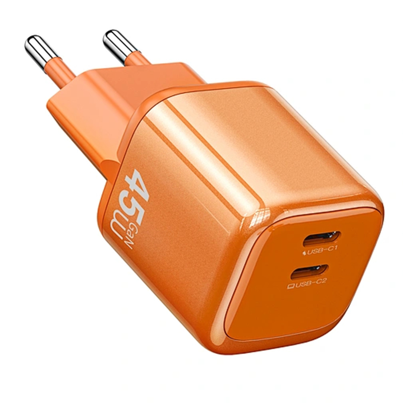 СЗУ WIWU G025 Cube PD45W (2USB-C) + кабель Type-C to Type-C