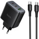 СЗУ Hoco C160A Upgrade PD65W+QC3.0 (1USB-A/2C) + кабель Type-C to Type-C