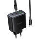 СЗУ Hoco C160A Upgrade PD65W+QC3.0 (1USB-A/2C) + кабель Type-C to Type-C