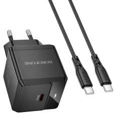 СЗУ Borofone BN18 Intenso PD20W (1USB-C) + кабель Type-C to Type-C