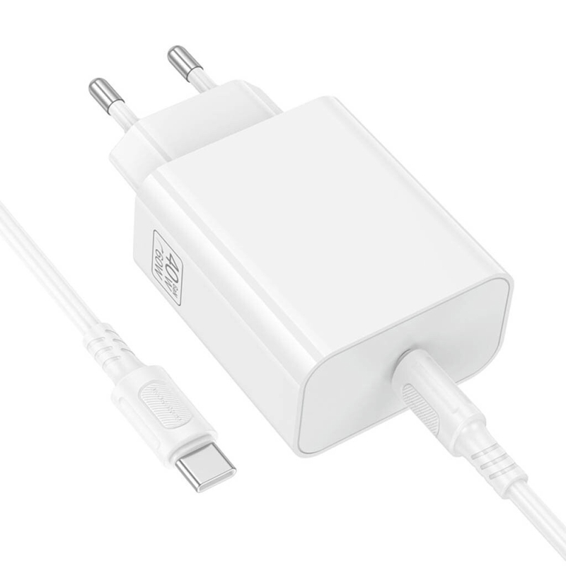 СЗУ Borofone BA109A Star PD40W (1USB-C) + кабель Type-C to Type-C