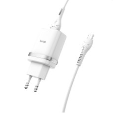 СЗУ Hoco C12Q Smart QC3.0 3A (1USB-A) + кабель USB to MicroUSB
