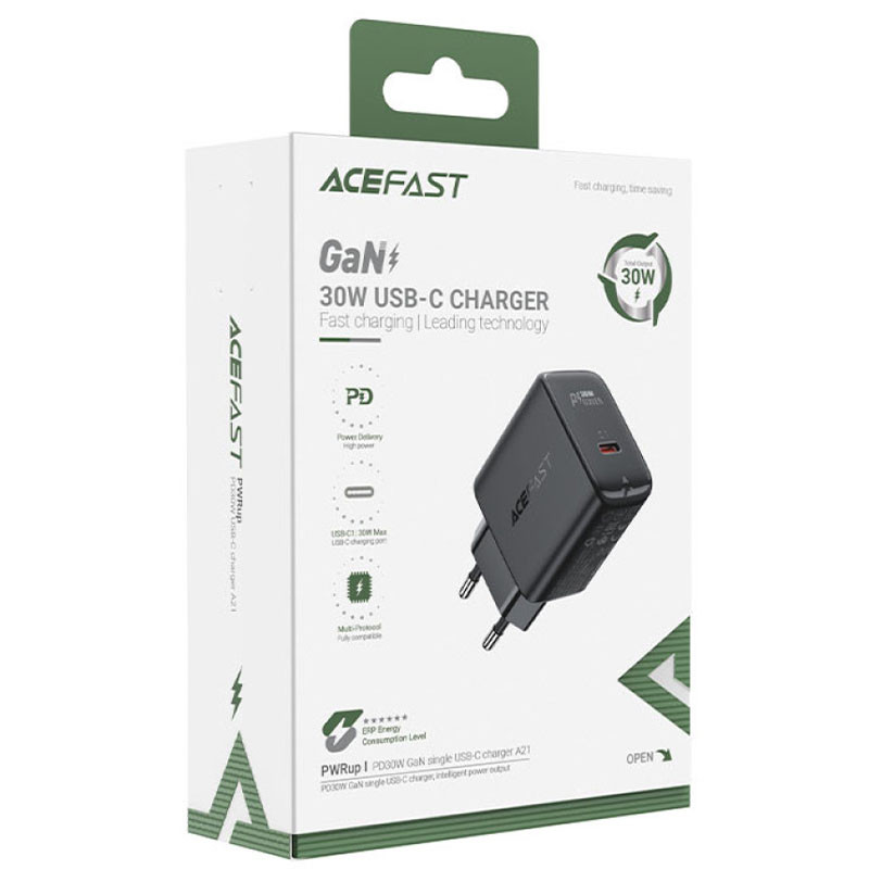 СЗУ Acefast A21 30W GaN single USB-C
