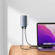 СЗУ Baseus GaN5 Pro Ultra-Slim 65W Type-C+USB + Type-C to Type-C 100W (1m) (CCGP15011)