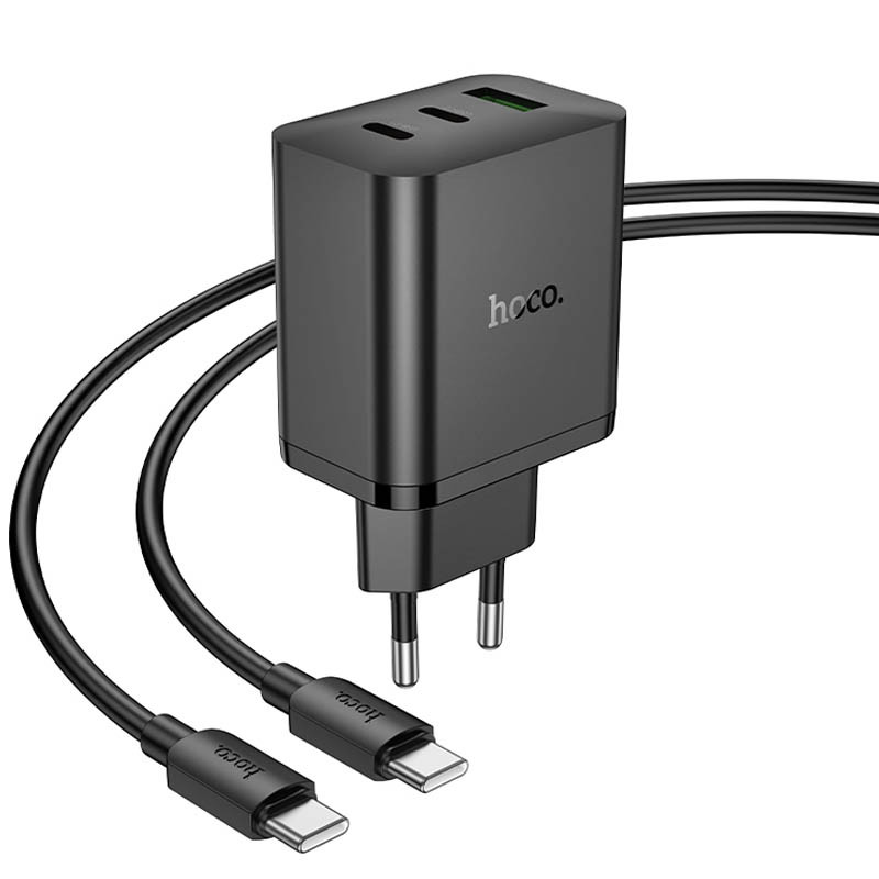 СЗУ Hoco N51 Scenery PD65W (1USB-A/2C) + кабель Type-C to Type-C