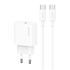 СЗУ Usams US-CC226 Kit-Yi Ser. 20W (1USB-C) + кабель Type-C to Type-C