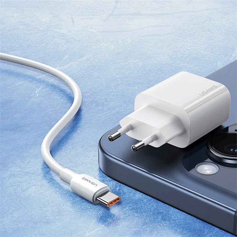 СЗУ Usams US-CC226 Kit-Yi Ser. 20W (1USB-C) + кабель Type-C to Type-C