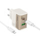 СЗУ Hoco CS73A Star Speed PD30W+QC3.0 (1USB-A/1C) + кабель Type-C to Lightning