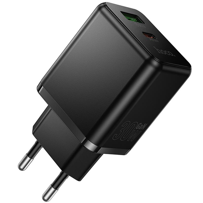СЗУ Hoco C157A Smart PD30W+QC3.0 (1USB-A/1C)