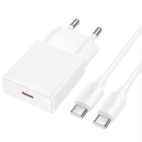 СЗУ Hoco N72 Speed ultra-thin PD20W (1USB-C) + кабель Type-C to Type-C