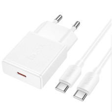 СЗУ Hoco N72 Speed ultra-thin PD20W (1USB-C) + кабель Type-C to Type-C