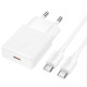 СЗУ Hoco N72 Speed ultra-thin PD20W (1USB-C) + кабель Type-C to Type-C