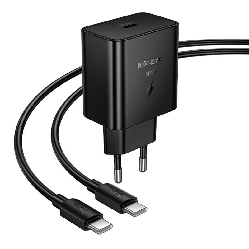 СЗУ Hoco N77 Star PD45W (1USB-C) + кабель Type-C to Type-C