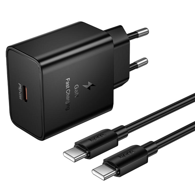 СЗУ Hoco N77 Star PD45W (1USB-C) + кабель Type-C to Type-C
