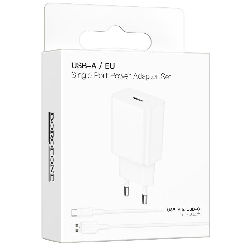 СЗУ Borofone BA110A Lemi 7.5W (1USB-A) + кабель USB to Type-C