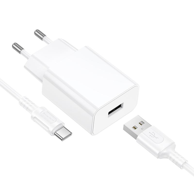 СЗУ Borofone BA110A Lemi 7.5W (1USB-A) + кабель USB to Type-C