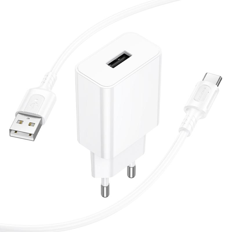 СЗУ Borofone BA110A Lemi 7.5W (1USB-A) + кабель USB to Type-C