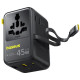 Сетевой универсальный переходник Baseus AG11 45W with retractable cable (2USB-A/1C/1Socket) (E0307F)