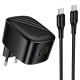 Уценка СЗУ Hoco CS102A Folding PD30W+QC3.0 (1USB-A/1C) + кабель Type-C to Type-C