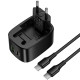 Уценка СЗУ Hoco CS102A Folding PD30W+QC3.0 (1USB-A/1C) + кабель Type-C to Type-C