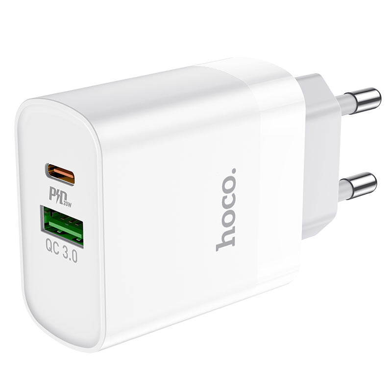 СЗУ HOCO C80A Plus Rapido PD20W+QC3.0 (1Type-C/1USB)