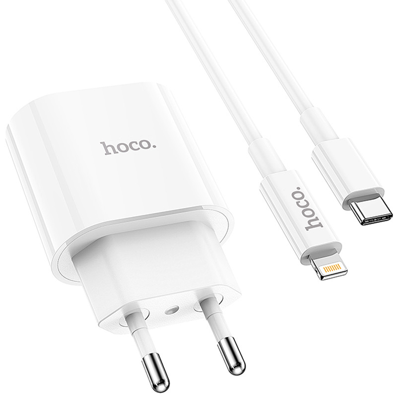 СЗУ Hoco C94A Metro PD20W (1USB-C) + кабель Type-C to Lightning