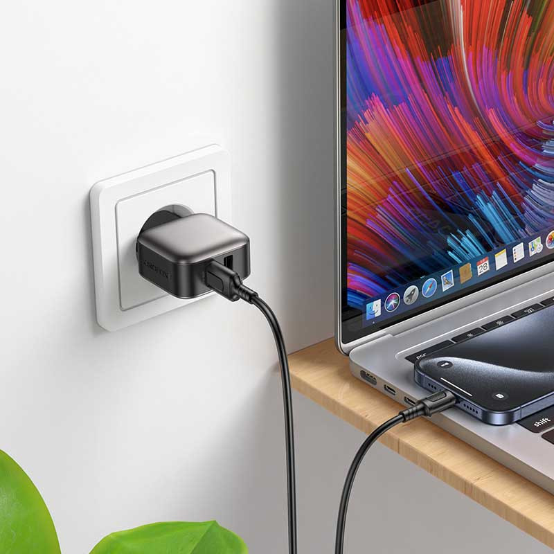 СЗУ Borofone BAS51A Absolute (2USB-A) + Type-C