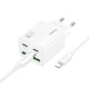 СЗУ Hoco N56 Fundador PD30W four-port (2C2A) + Type-C to Lightning