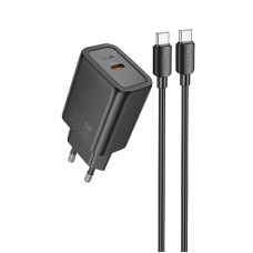 СЗУ Hoco N62 Gentle PD30W (1USB-C) + кабель Type-C to Type-C