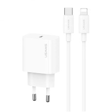 СЗУ Usams US-CC226 Kit-Yi Ser. 20W (1USB-C) + кабель Type-C to Lightning