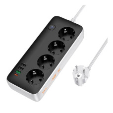 Удлинитель Hoco AC22 Sunlight (PD30W/1C/3A/4xSocket) (3m)