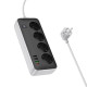 Удлинитель Hoco AC22 Sunlight (PD30W/1C/3A/4xSocket) (3m)