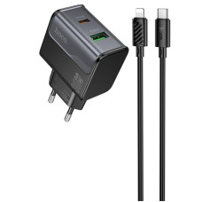 Уценка СЗУ Hoco CS73A Star Speed PD30W+QC3.0 (1USB-A/1C) + кабель Type-C to Lightning