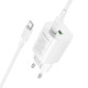 СЗУ Borofone BA104A Pudding PD20W+QC3.0 (1USB-A/1C) + кабель Type-C to Type-C