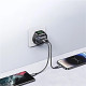 Уценка СЗУ Usams US-CC293 T67 Multifunctional iWatch Charger 20W (1USB-A/1C)