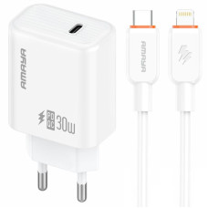 СЗУ Amaya E76D PD30W (1USB-C) + кабель Type-C to Type-C