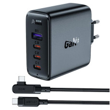 СЗУ Acefast A37 PD100W+QC3.0 GaN (1USB-A/3C) + кабель Type-C to Type-C 2m