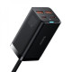 МЗП Baseus GaN3 Pro 100W (2 Type-C + 2 USB) black