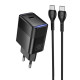 СЗУ Hoco CS113A Lounge PD40W (1USB-C) + кабель Type-C to Type-C