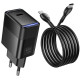 СЗУ Hoco CS113A Lounge PD40W (1USB-C) + кабель Type-C to Type-C