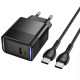 СЗУ Hoco CS113A Lounge PD40W (1USB-C) + кабель Type-C to Type-C