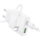СЗУ Borofone BN25 Wish PD30W+QC3.0 (1USB-A/1C) + кабель Type-C to Lightning