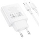 СЗУ Borofone BN25 Wish PD30W+QC3.0 (1USB-A/1C) + кабель Type-C to Lightning