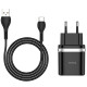 СЗУ Hoco C12Q Smart QC3.0 3A (1USB-A) + кабель USB to Type-C