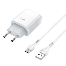 СЗУ Hoco C72A Glorious 2.1A (1USB-A) + кабель USB to Type-C