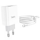 СЗУ Hoco C80A Rapido PD20W+QC3.0 (1USB-A/1C) + кабель Type-C to Type-C