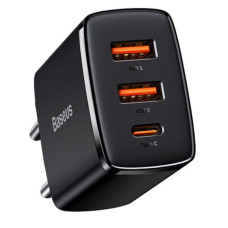 СЗУ Baseus Compact Quick Charger 30W QC+ PD (1Type-C + 2USB) (CCXJ-E)